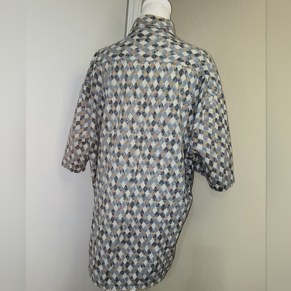 Pierre Cardin Button Down Short Sleeve Collar Shirt, XL, RARE Vintage - Picture 5 of 7